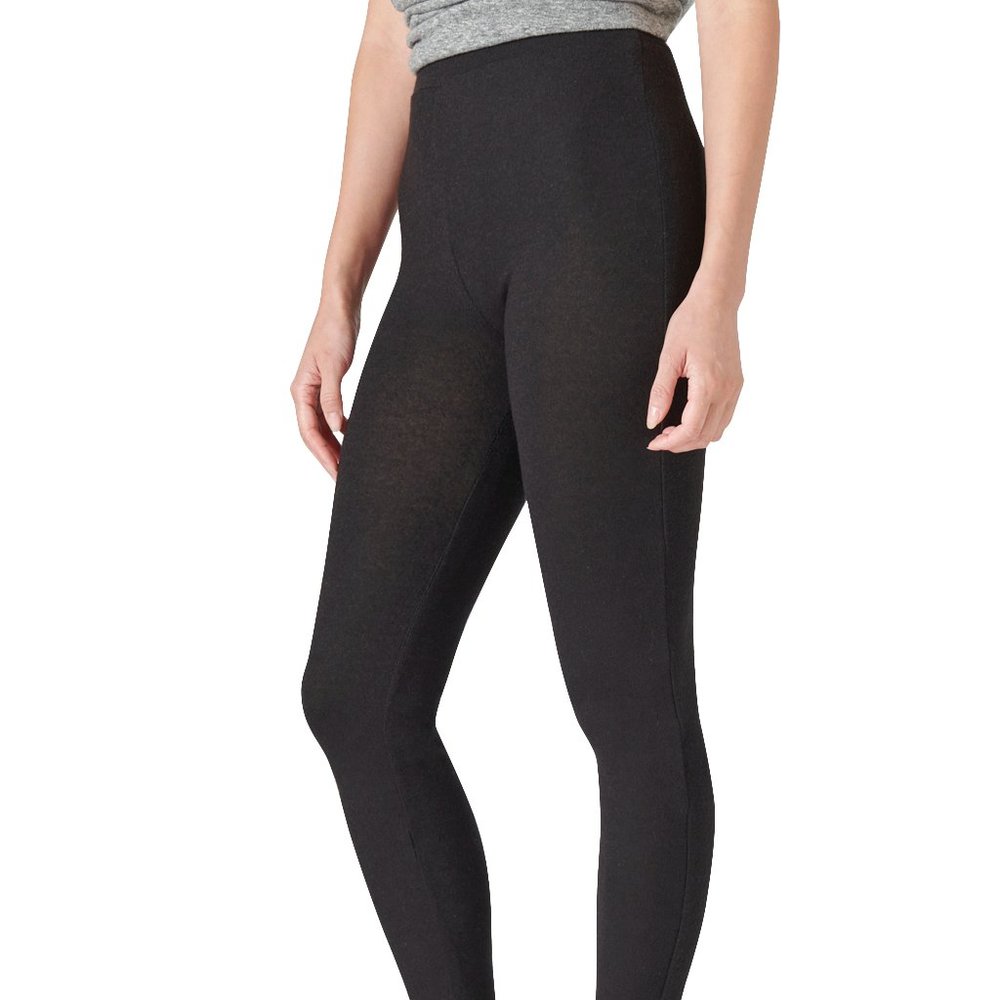 Lucky Brand Cloud Jersey Ribbed Legging - Black - Picture 3 of 7